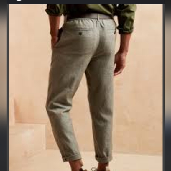 Banana Republic linen blend mason athletic fit pant - Picture 2 of 10